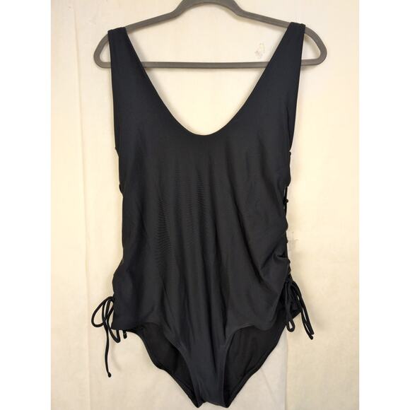 aerie Other - Aerie side lace up one piece bathing suit Size Large Swim Beach Minimal Vacation